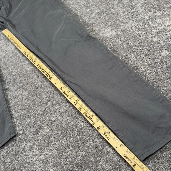 Flint and Tinder Pants Mens 36x34 Gray Tapered Fit Stretch Chino Casual Outdoor - Picture 8 of 11